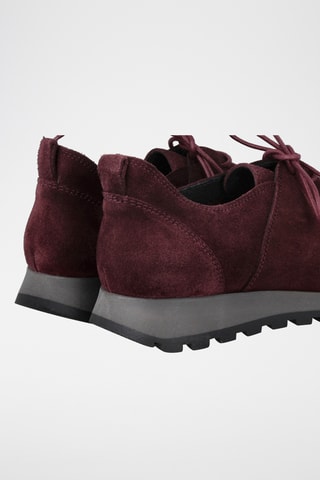 Baskets en nubuck Ventura - Bordeaux
