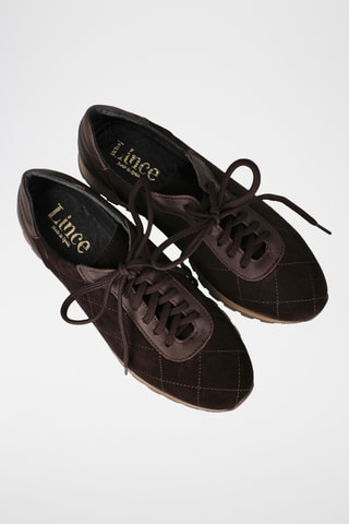 Baskets en cuir Ventura - Marron foncé