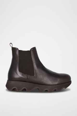 Bottines en cuir Ola - Marron foncé