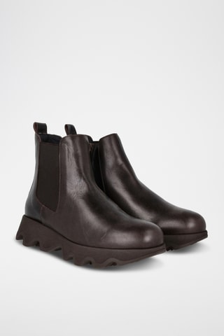 Bottines en cuir Ola - Marron foncé