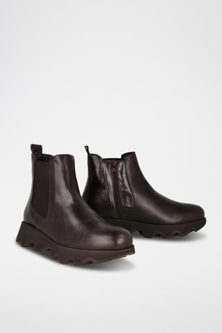 Bottines en cuir Ola - Marron foncé