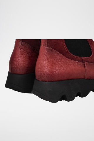 Bottines Chelsea en cuir Ola - Bordeaux