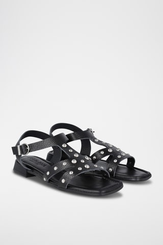 Sandales en cuir Samy - Noir