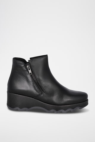 Bottines en cuir Mati - Noir