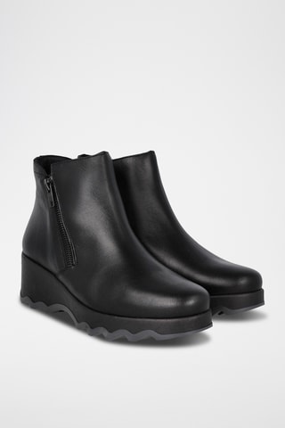 Bottines en cuir Mati - Noir