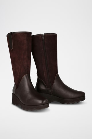 Bottines en cuir Mati - Marron foncé