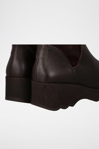 Bottines en cuir Mati - Marron foncé