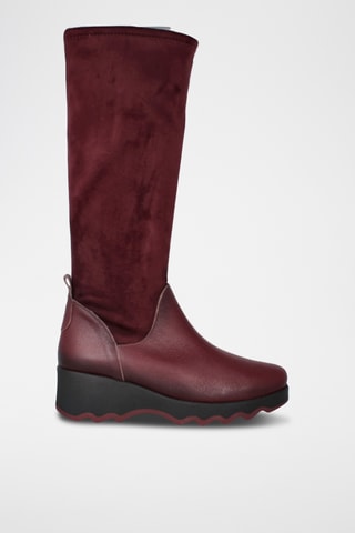 Bottes en cuir Mati - Bordeaux