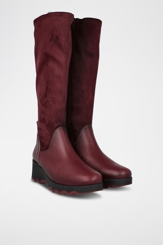 Bottes en cuir Mati - Bordeaux