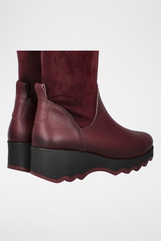 Bottes en cuir Mati - Bordeaux