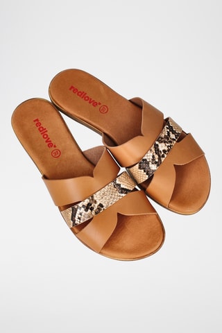 Mules en cuir Menorca - Camel