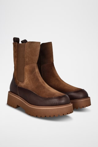 Bottines en cuir Tor - Marron