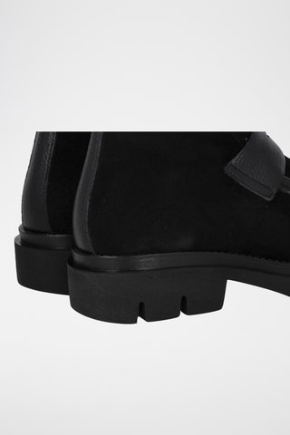 Bottines en cuir Aby - Noir
