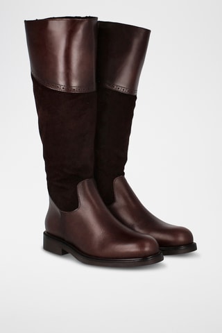 Bottines en cuir Noa - Marron