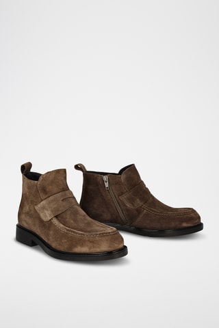 Bottines en nubuck Noa - Kaki