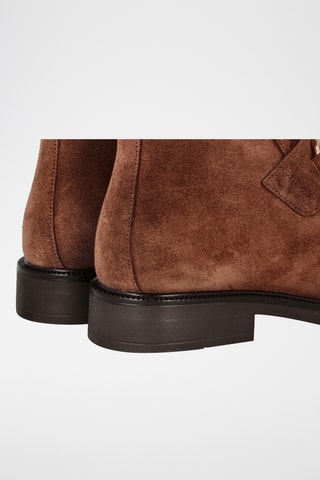 Bottines en nubuck Noa - Marron clair