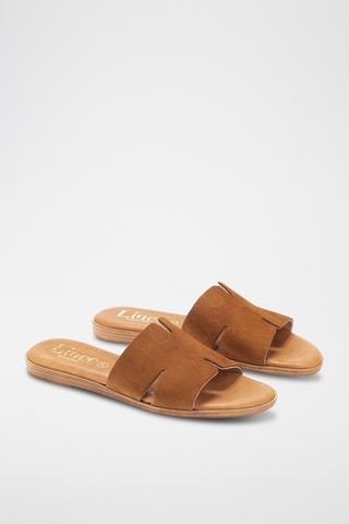 Mules en nubuck Menorca - Camel