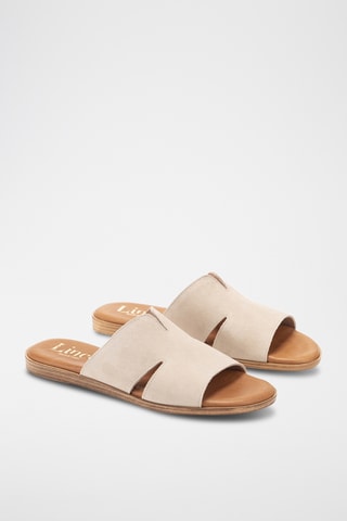 Mules en nubuck Menorca - Ecru