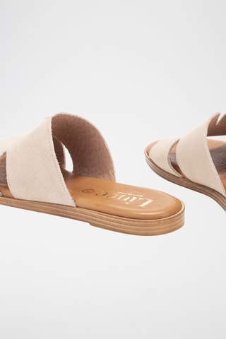 Mules en nubuck Menorca - Ecru