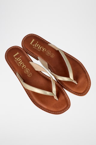 Sandales en cuir Lanka - Doré