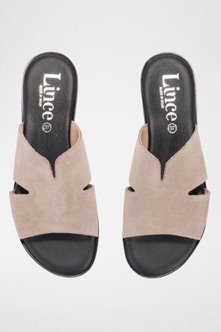 Mules en nubuck Menorca - Gris clair