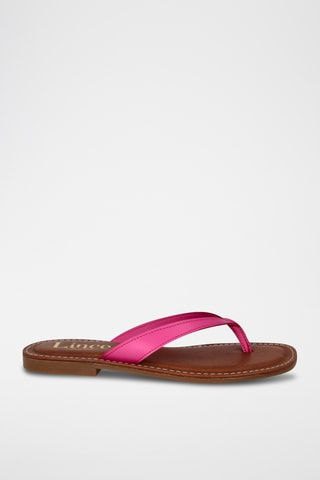 Sandales en cuir Lanka - Fuchsia
