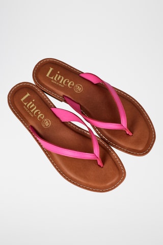 Sandales en cuir Lanka - Fuchsia
