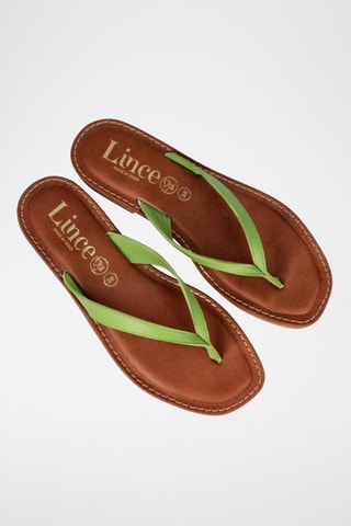 Sandales en cuir Lanka - Vert olive