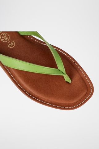 Sandales en cuir Lanka - Vert olive