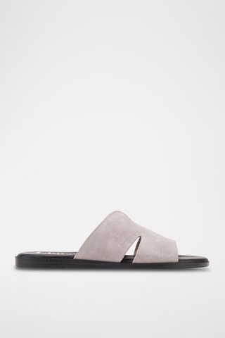 Mules en nubuck Menorca - Gris clair