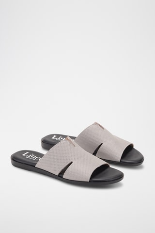 Mules en nubuck Menorca - Gris clair