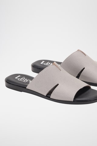 Mules en nubuck Menorca - Gris clair