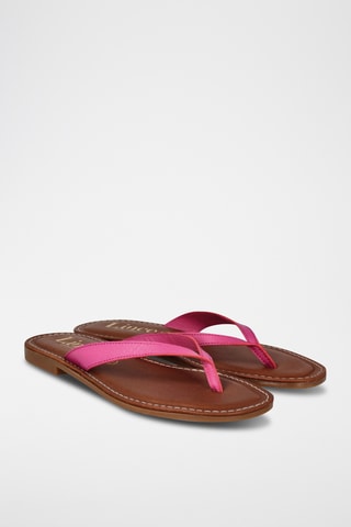 Sandales en cuir Lanka - Fuchsia