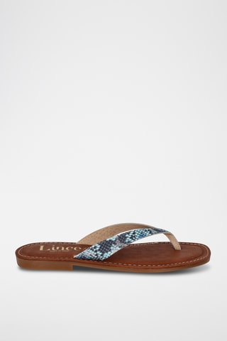 Sandales en cuir Lanka - Bleu clair