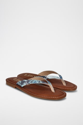 Sandales en cuir Lanka - Bleu clair