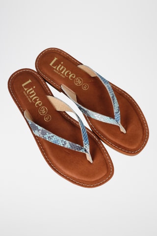 Sandales en cuir Lanka - Bleu clair