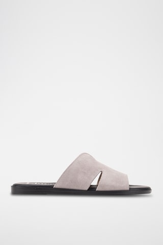 Mules en nubuck Menorca - Gris clair