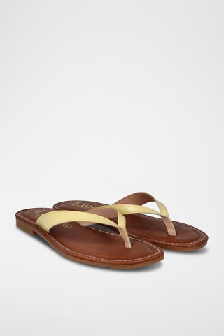 Sandales en cuir Lanka - Jaune