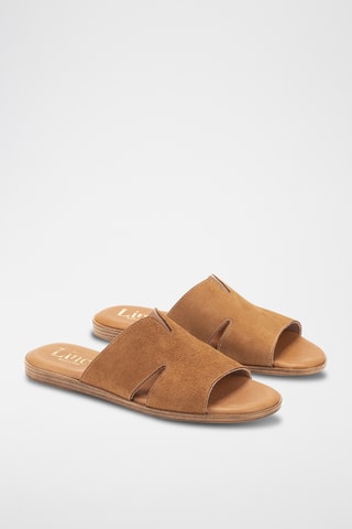 Mules en nubuck Menorca - Camel