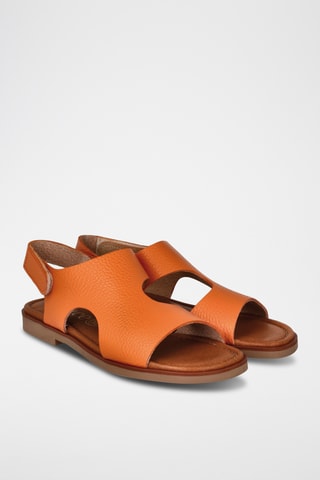 Sandales en cuir Aruba - Orange
