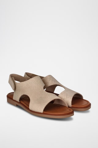 Sandales en cuir Aruba - Marron clair