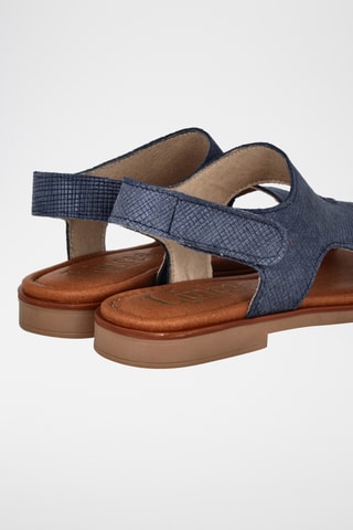 Sandales en cuir Aruba - Bleu marine