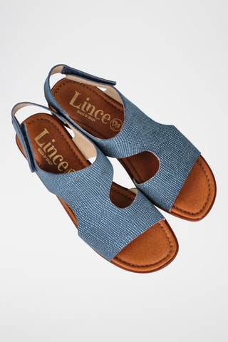 Sandales en cuir Aruba - Bleu cobalt