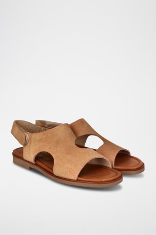 Sandales en nubuck Aruba - Beige foncé