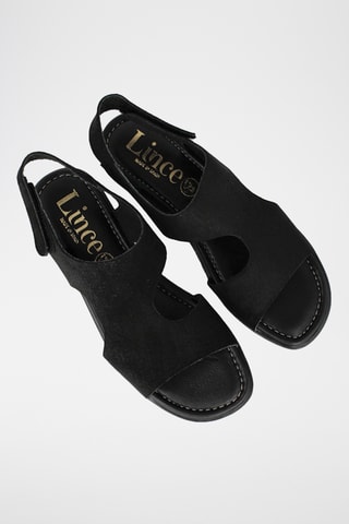 Sandales en nubuck Aruba - Noir