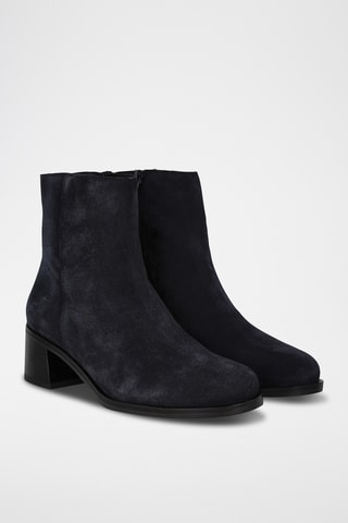 Bottines en nubuck Marvel - Bleu marine
