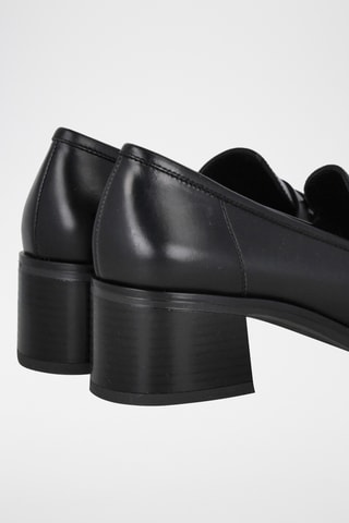 Mocassins à talons en cuir Marvel - Noir