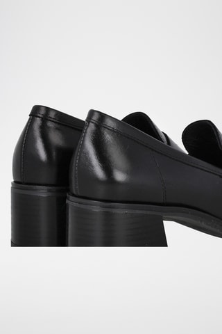 Mocassins à talons en cuir Marvel - Noir