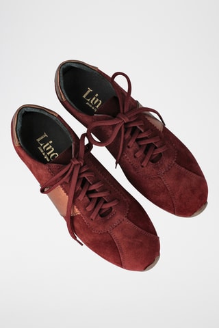 Baskets en nubuck Jade - Bordeaux