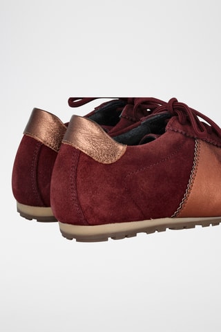 Baskets en nubuck Jade - Bordeaux